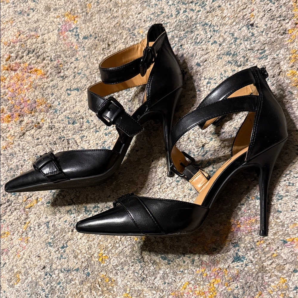 Jessica Simpson Black Stiletto Heels Pumps 9